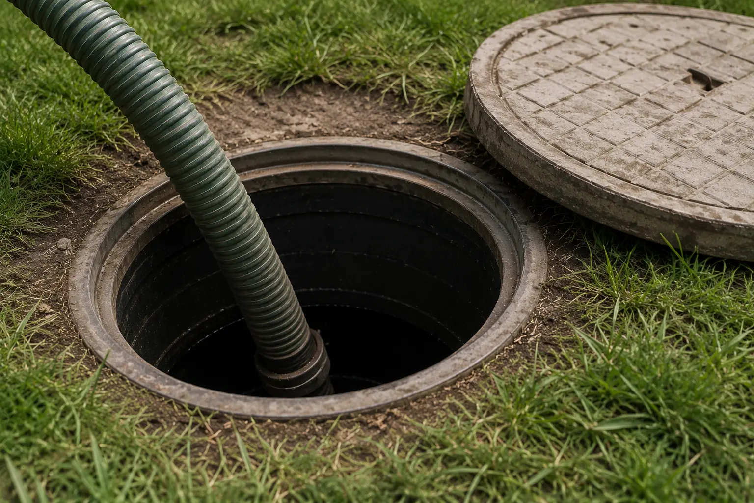 septic inspection on rural property in Durham Region